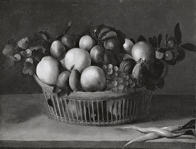 Anonimo — Moillon Louise - sec. XVII - Natura morta con cesto di frutta — insieme